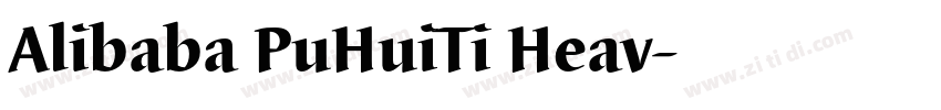 Alibaba PuHuiTi Heav字体转换